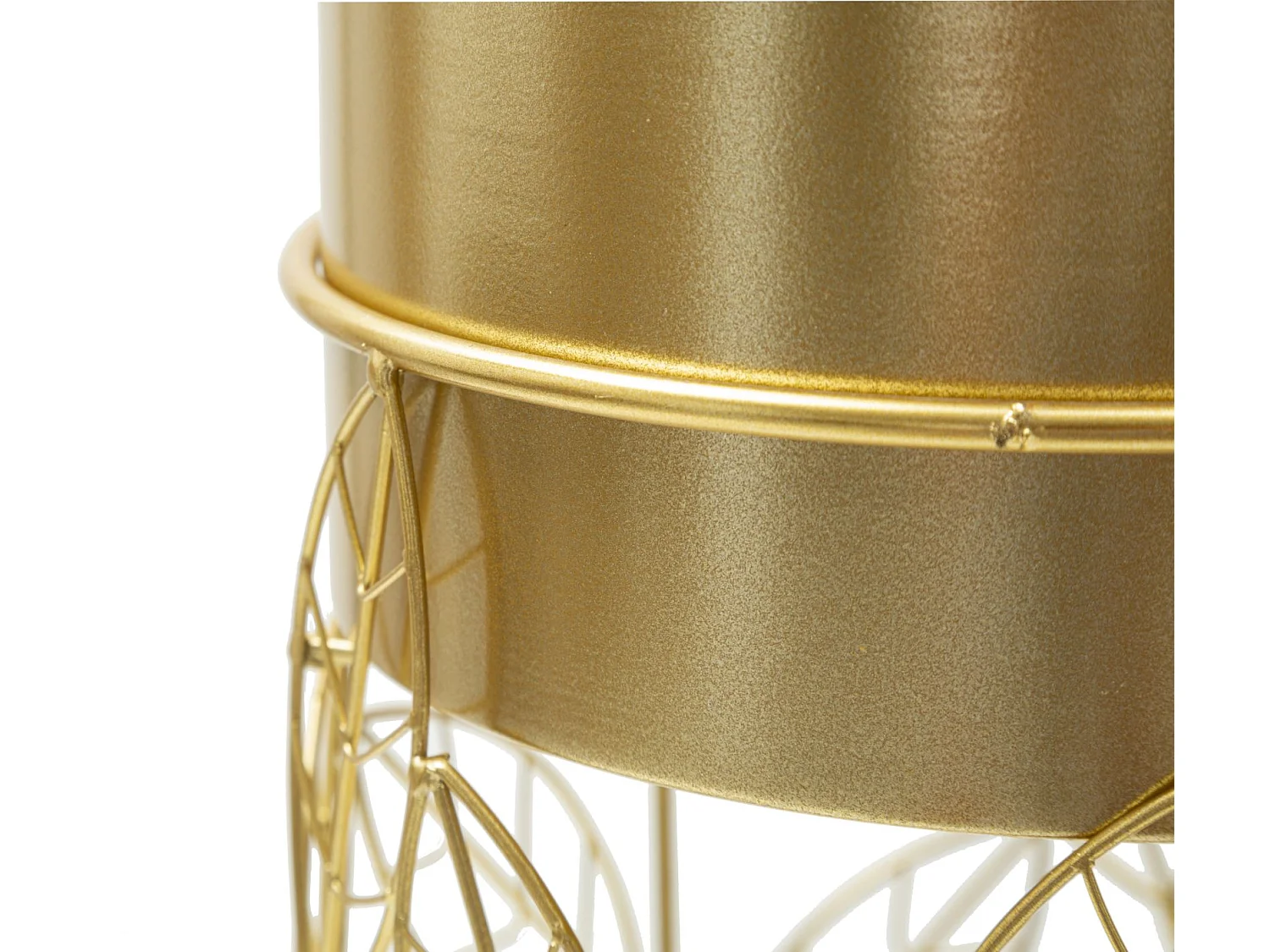 Lot de 2 Cache-Pots sur Pied "Livi" 43cm Or