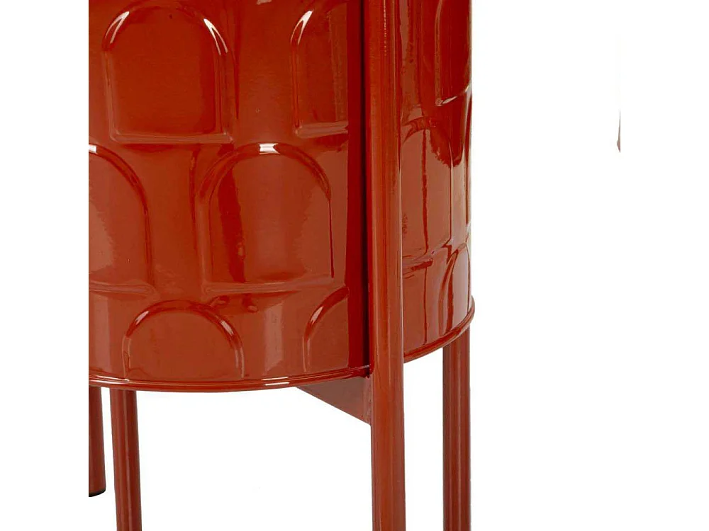 Lot de 3 Cache-Pots sur Pied "Archy" 56cm Rouge