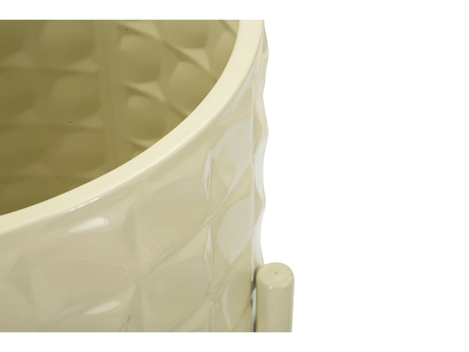 Portavasi in metallo colorato set 3 pz cm Ø 36x56,5-30x48,5-24x37,5