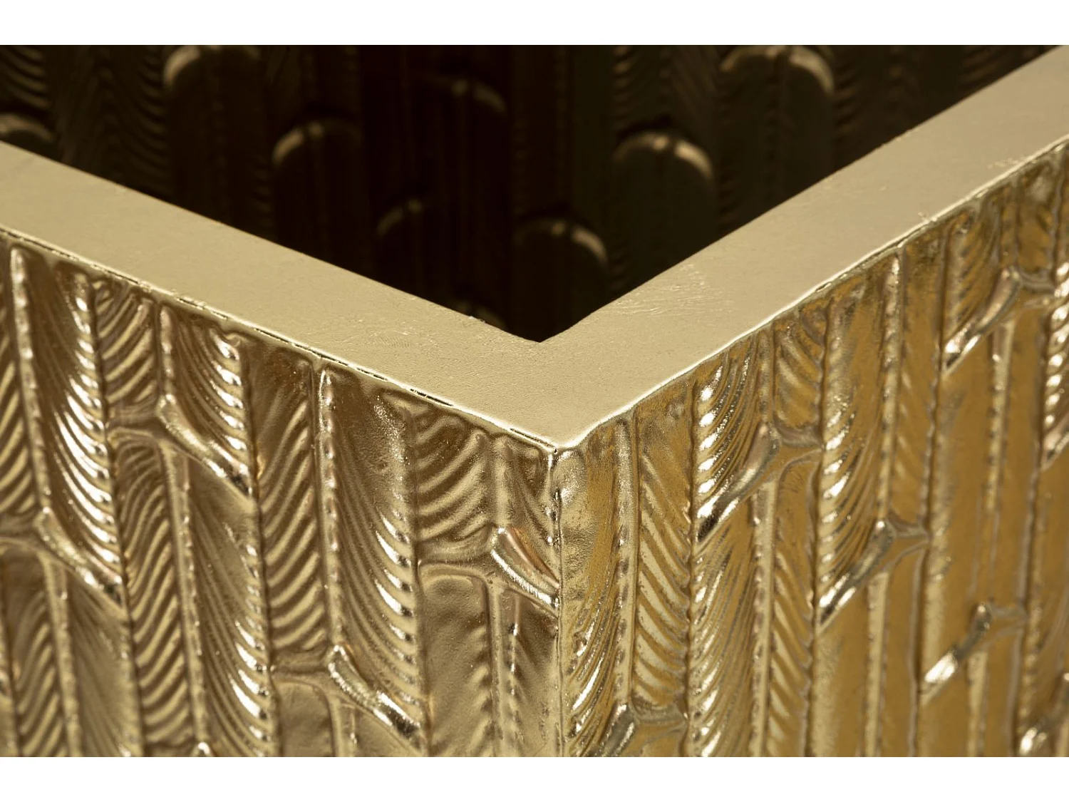 Lot de 2 Vases en Métal "Gliss" 99cm Or