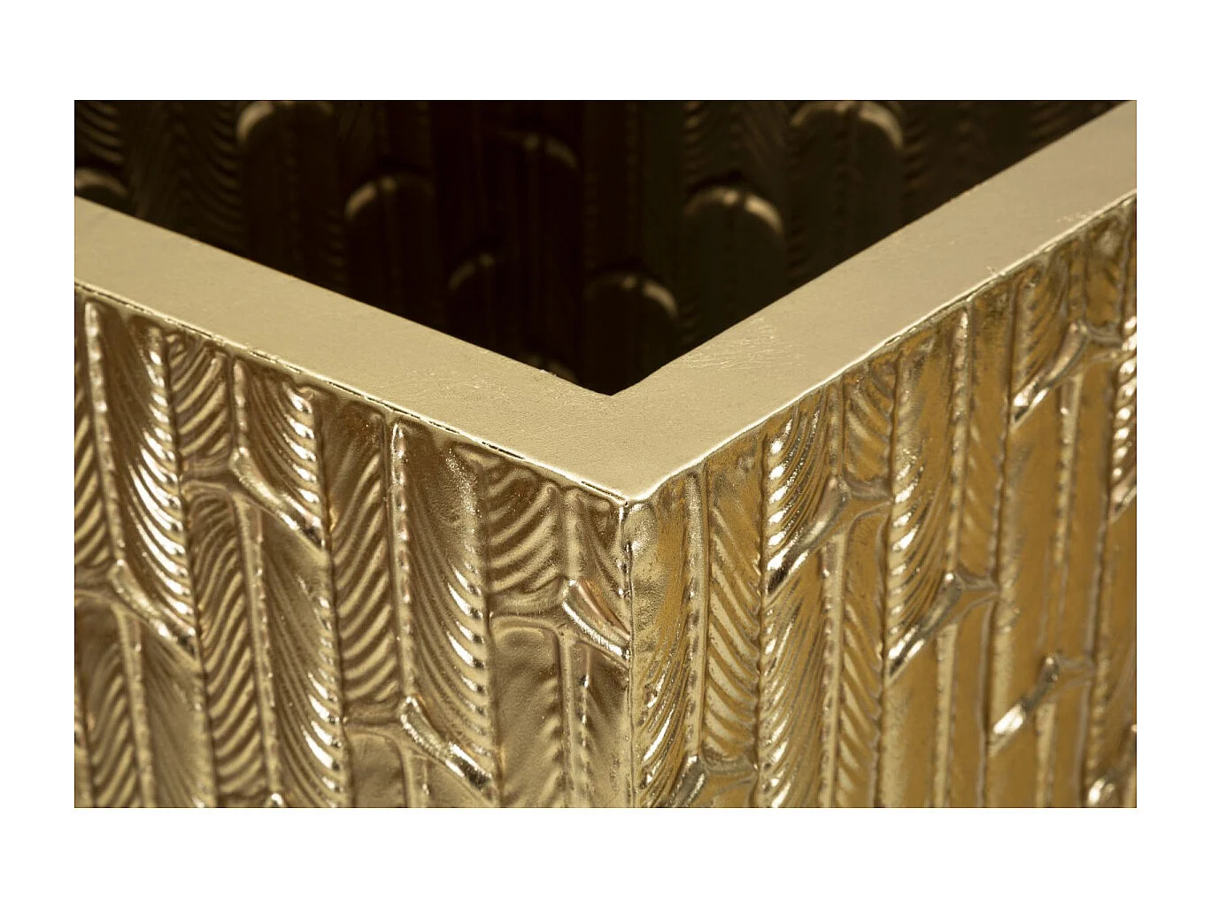 Lot de 2 Vases en Métal "Gliss" 99cm Or