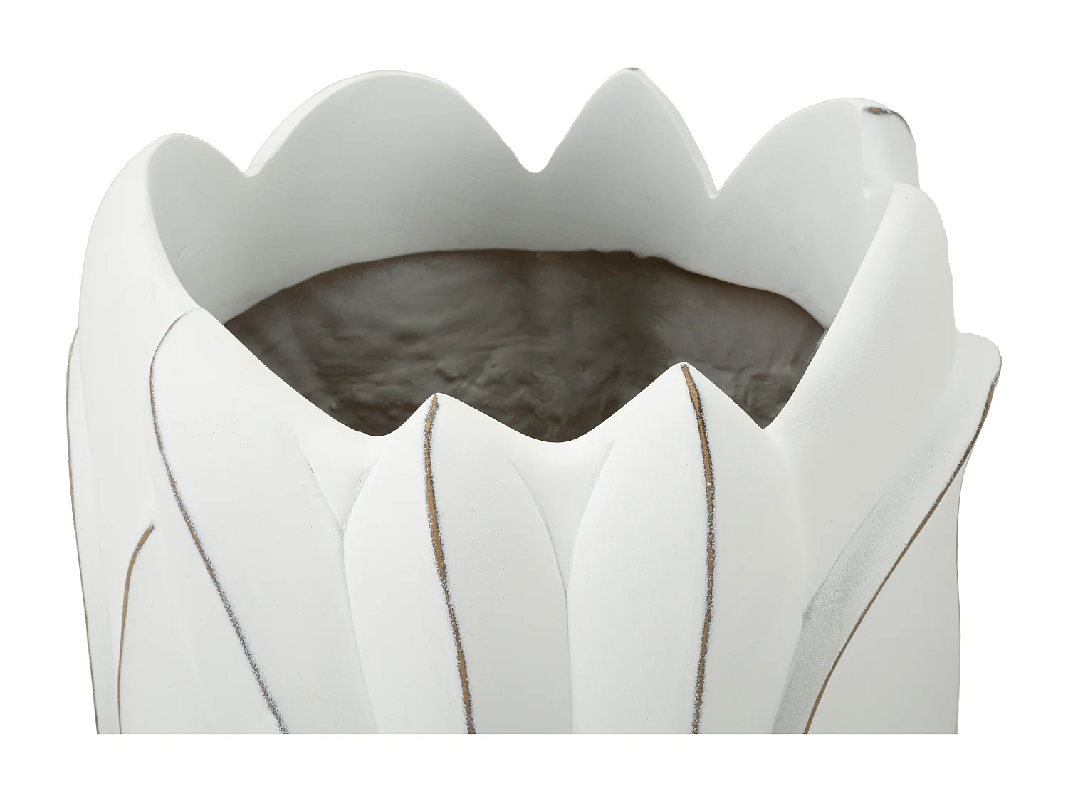 Vaso in resina bianco cm Ø 30,5x69.