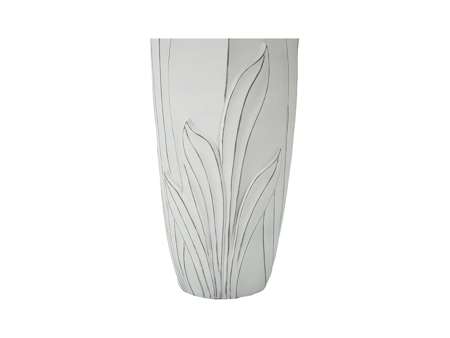 Vase Déco en Résine "Gardy" 69cm Blanc