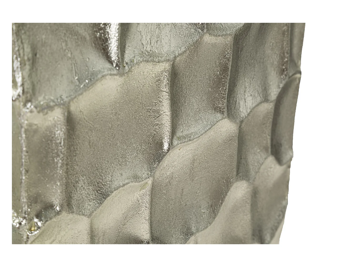 Lot de 3 Vases en Métal "Argy" 90cm Argent