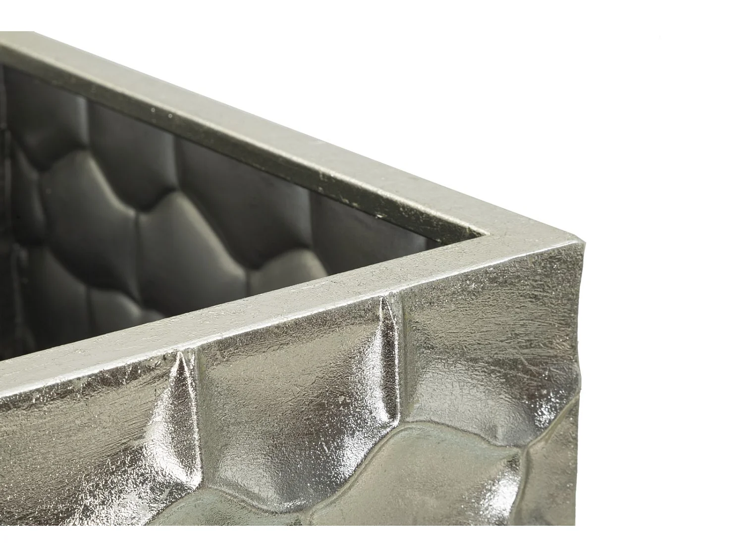 Lot de 3 Vases en Métal "Argy" 90cm Argent