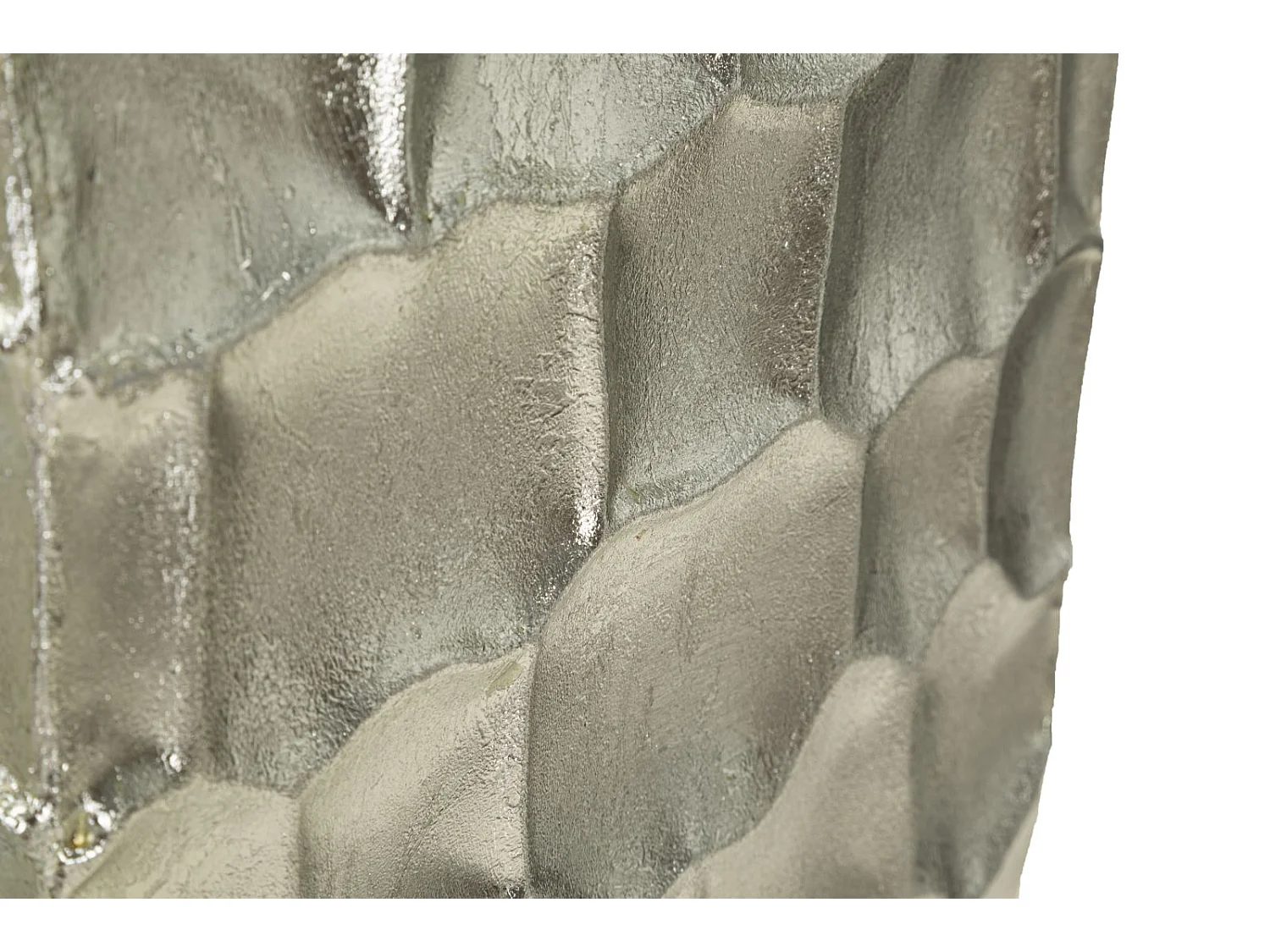 Lot de 3 Vases en Métal "Argy" 90cm Argent