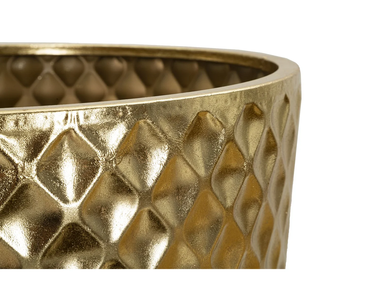 Lot de 3 Vases en Métal "Glotty" 110cm Or