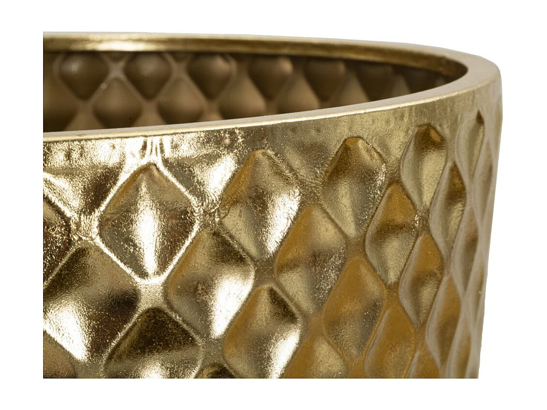 Lot de 3 Vases en Métal "Glotty" 110cm Or