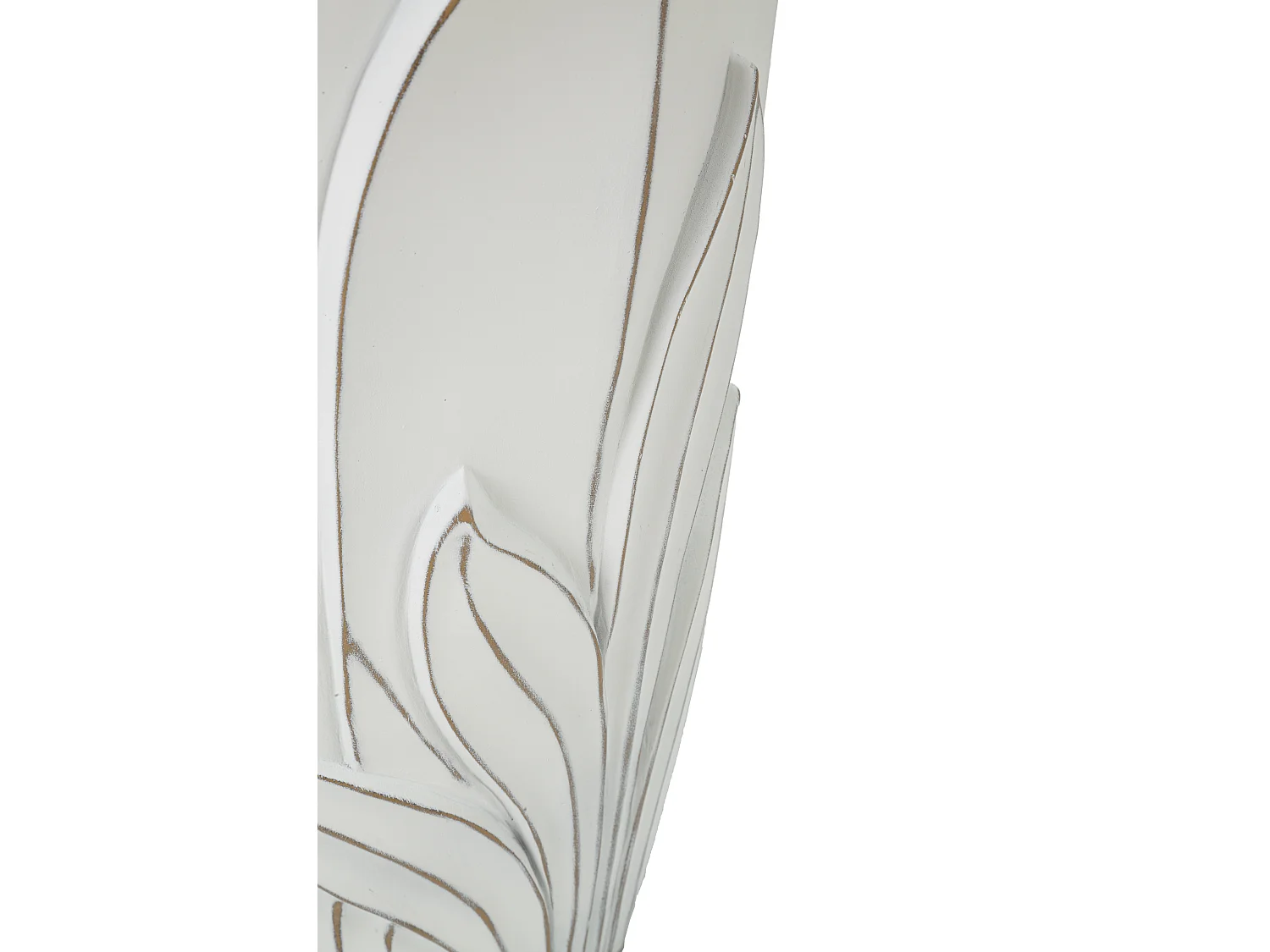 Vaso in resina bianco cm Ø 29x48.