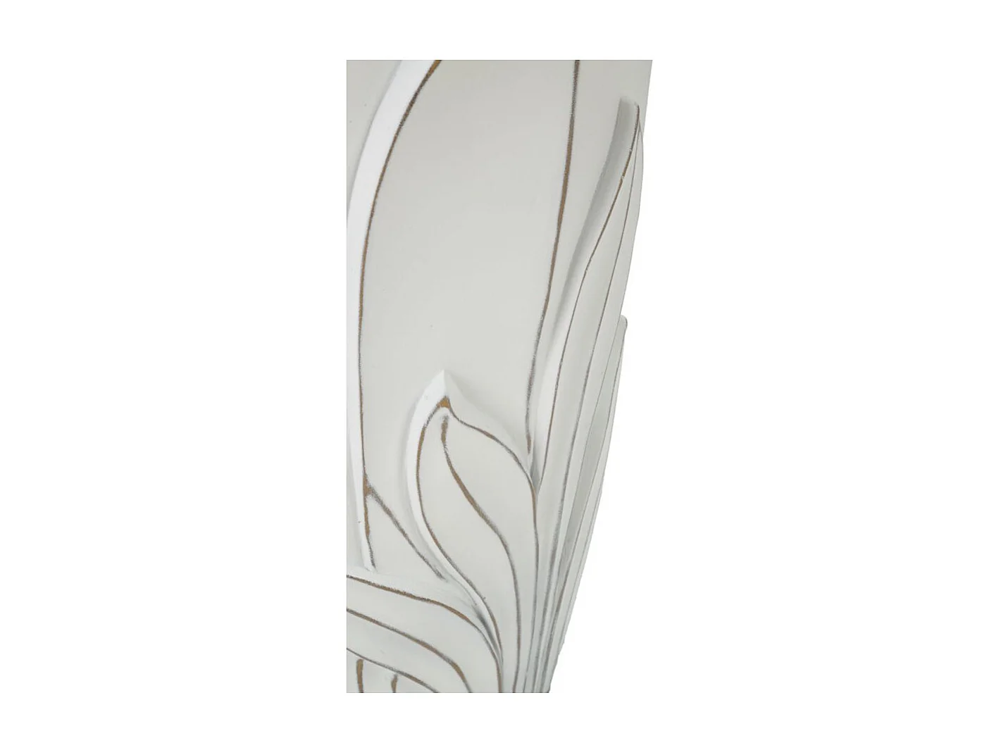 Vase Déco en Résine "Gardy" 48cm Blanc
