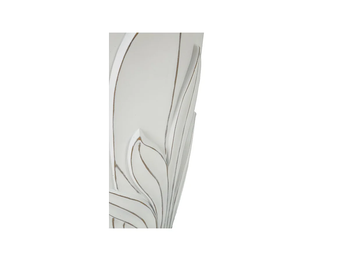 Vaso in resina bianco cm Ø 29x48.