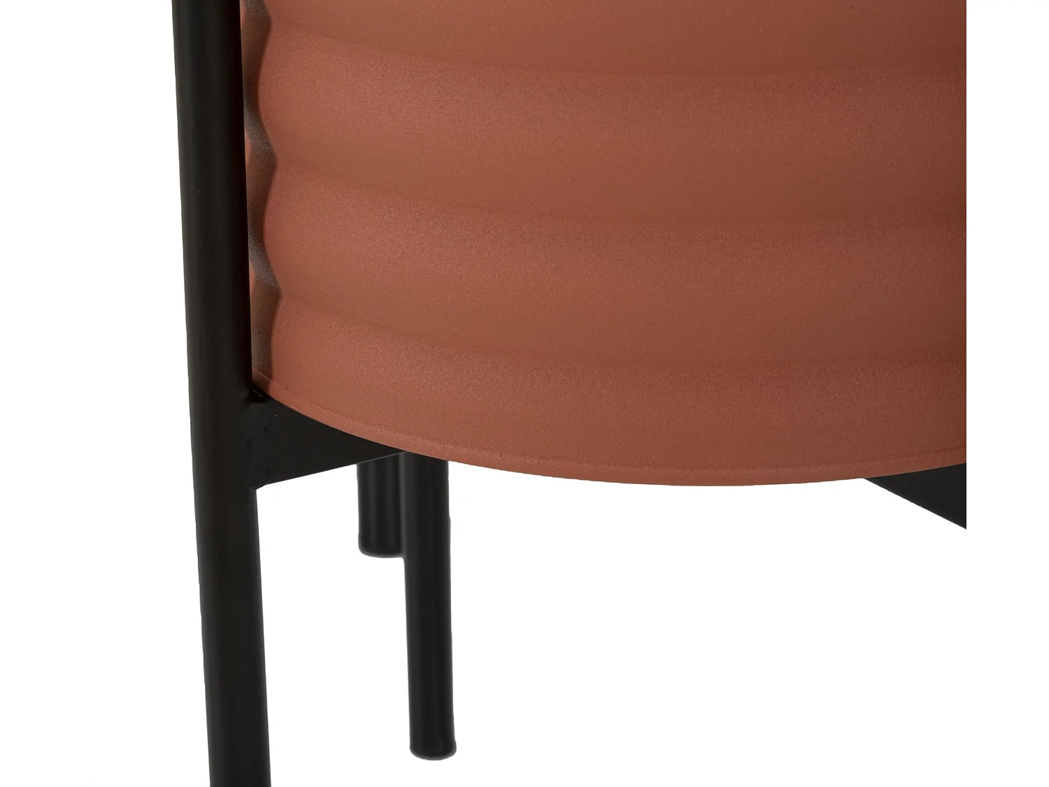 Lot de 3 Cache-Pots sur Pied "Milly" 56cm Brique