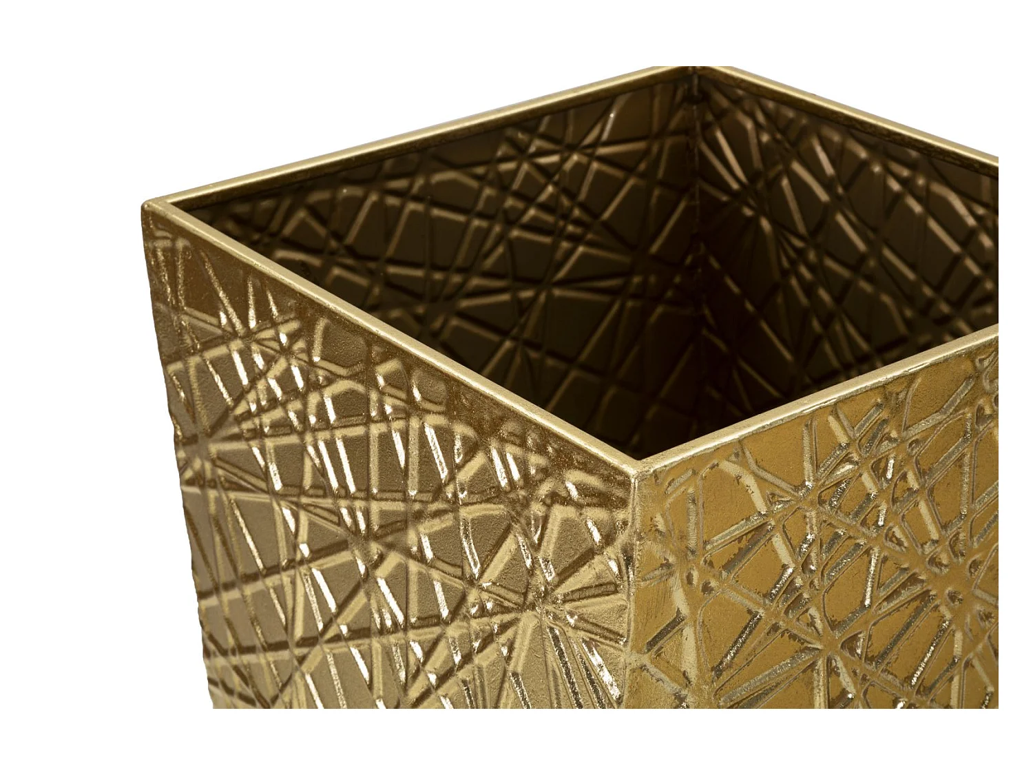 Lot de 2 Vases en Métal "Squer" 90cm Or