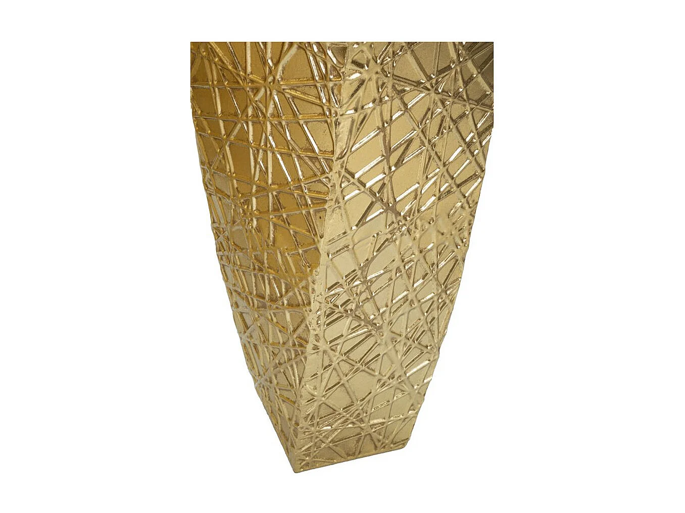 Lot de 2 Vases en Métal "Squer" 90cm Or