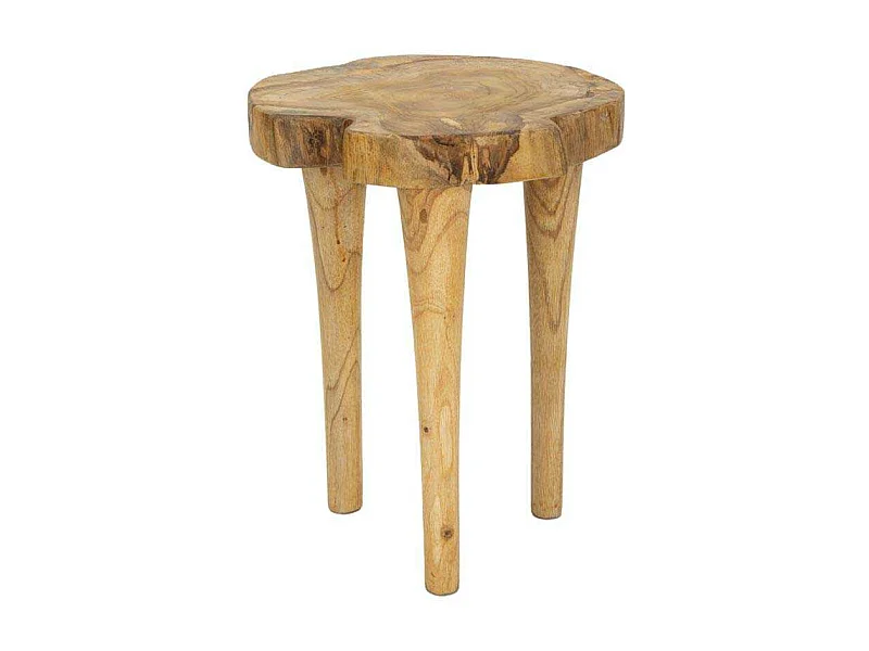 Tabouret en Bois "Kursis" 45cm Naturel