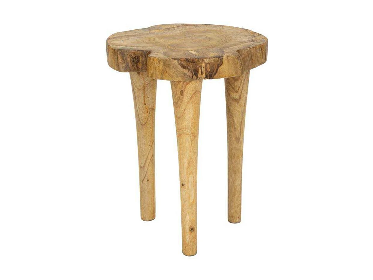 Tabouret en Bois "Kursis" 45cm Naturel