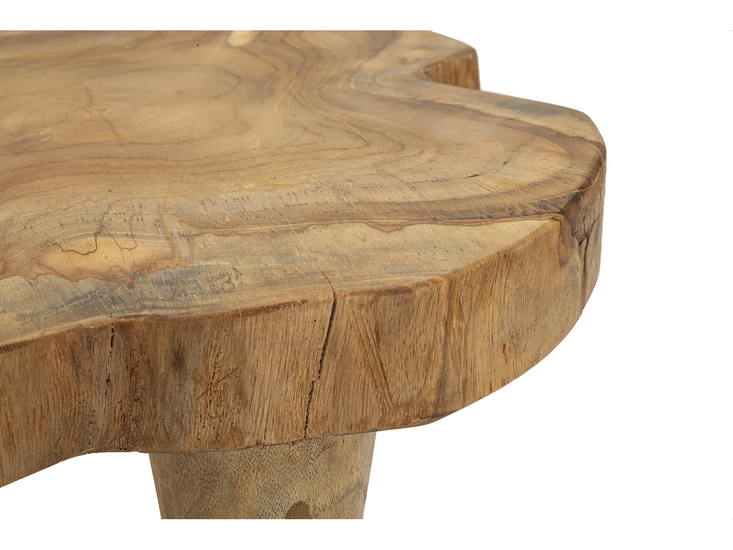 Tabouret en Bois "Kursis" 45cm Naturel