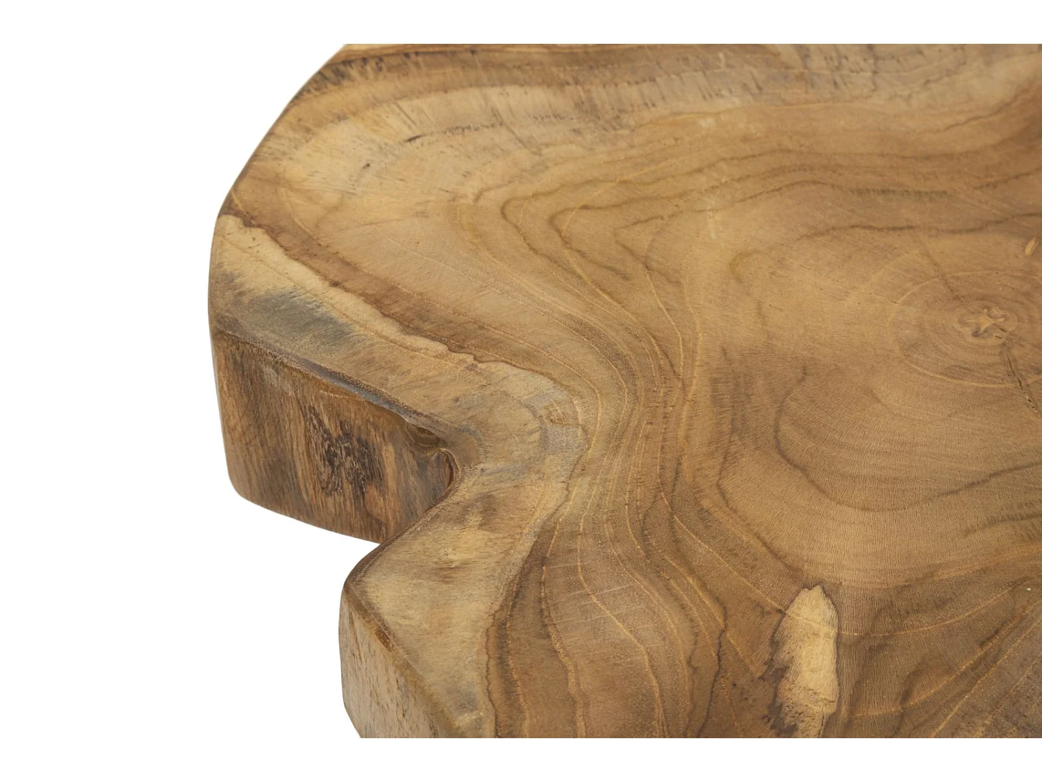 Tabouret en Bois "Kursis" 45cm Naturel