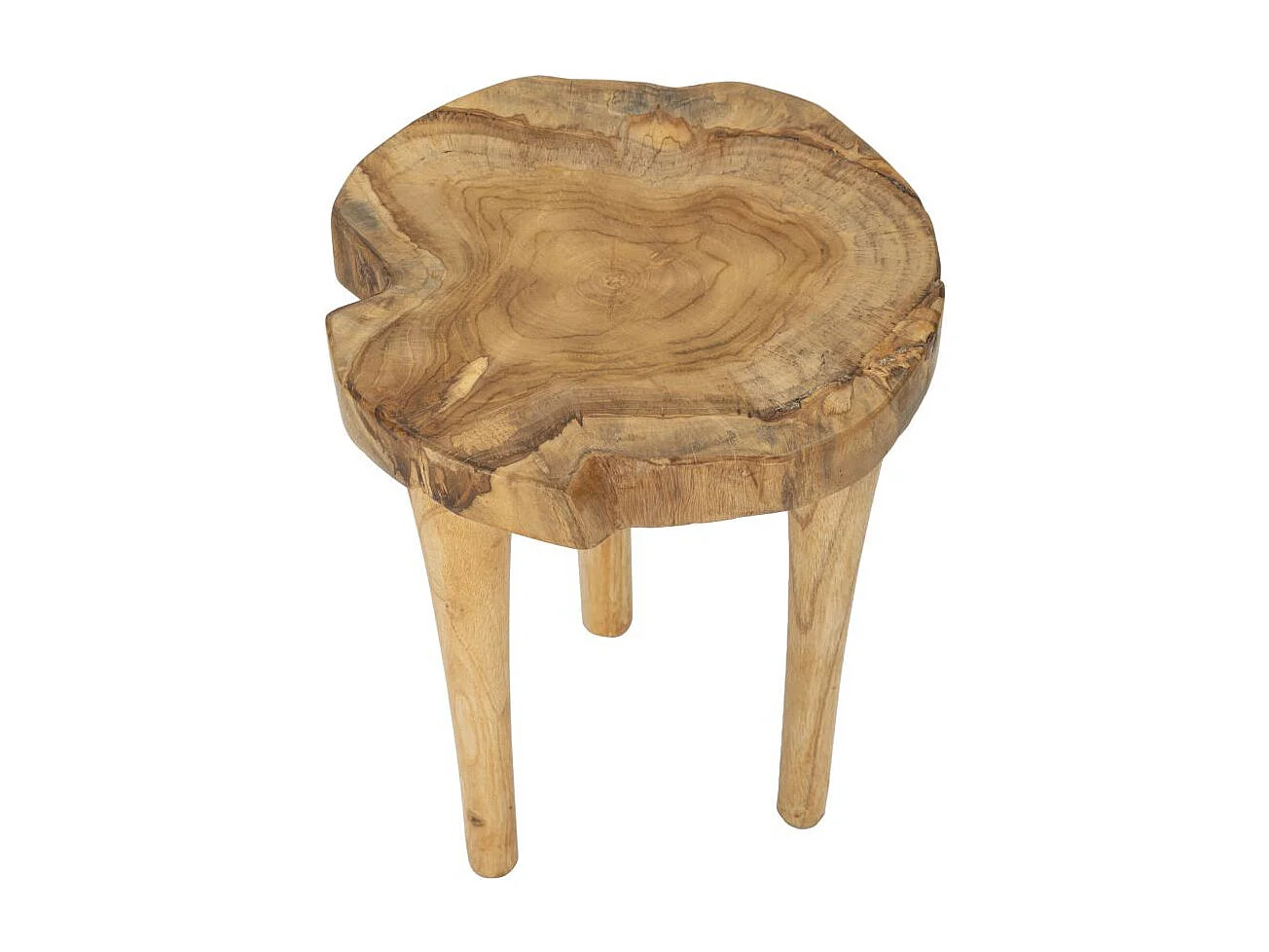 Tabouret en Bois "Kursis" 45cm Naturel