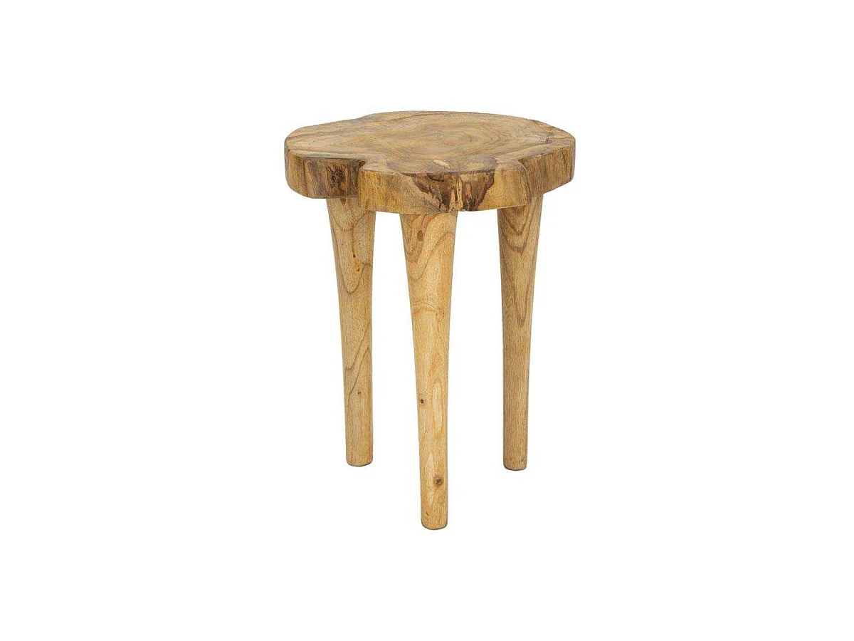Tabouret en Bois "Kursis" 45cm Naturel