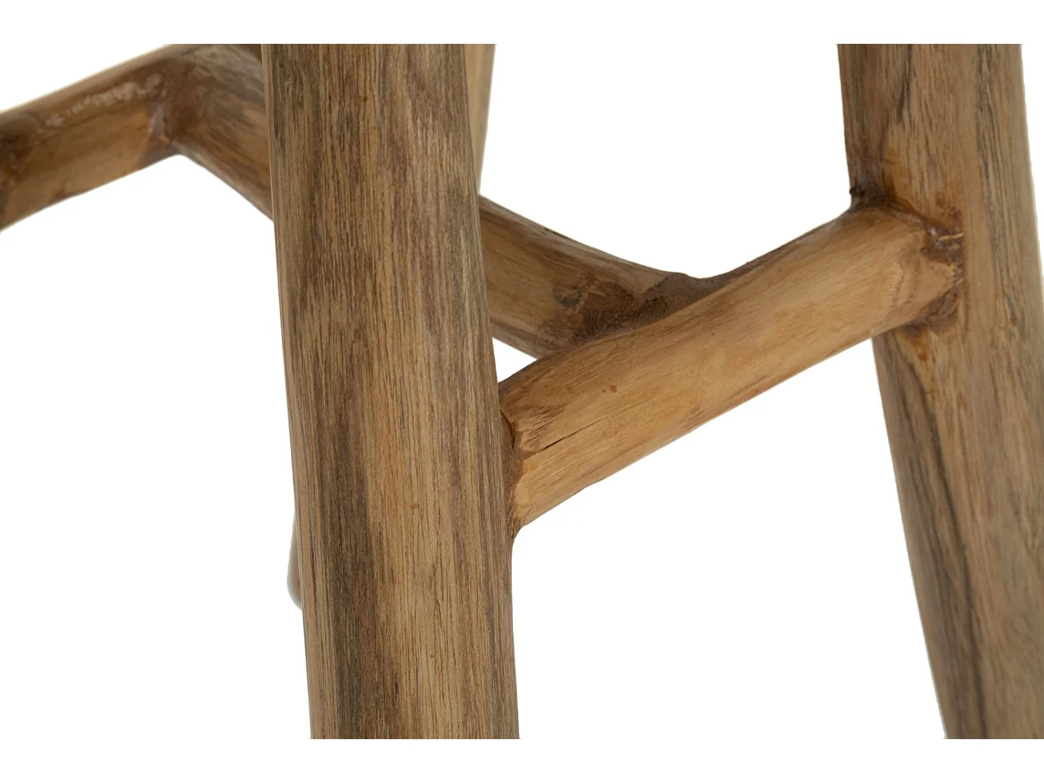 Sgabello in legno riciclato cm 35x30x42.