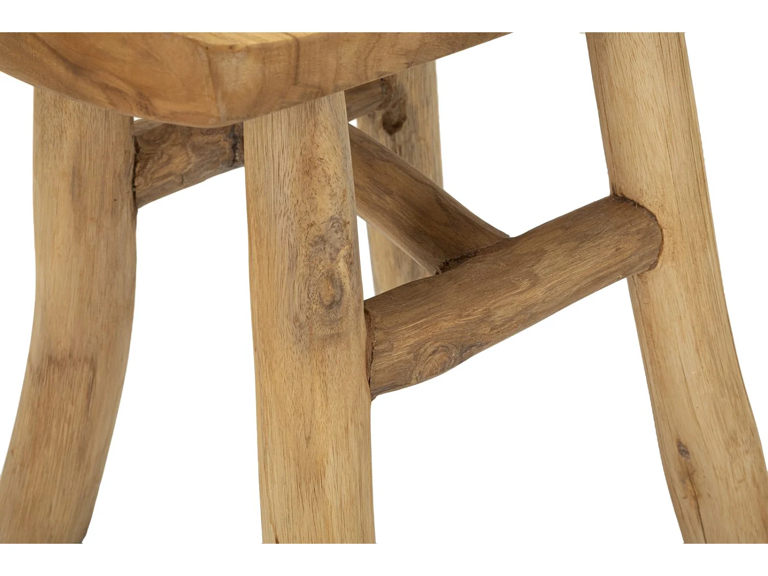 Tabouret en Bois "Selle" 42cm Naturel