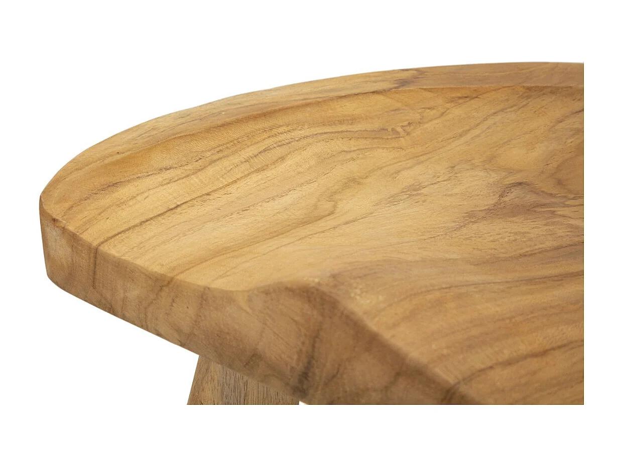 Tabouret en Bois "Selle" 42cm Naturel