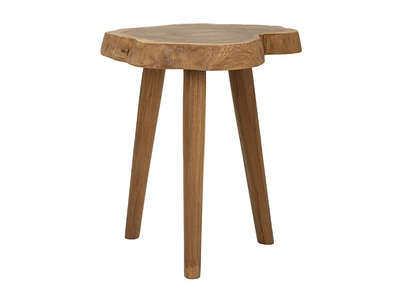 Tabouret en Bois "Budut" 45cm Naturel