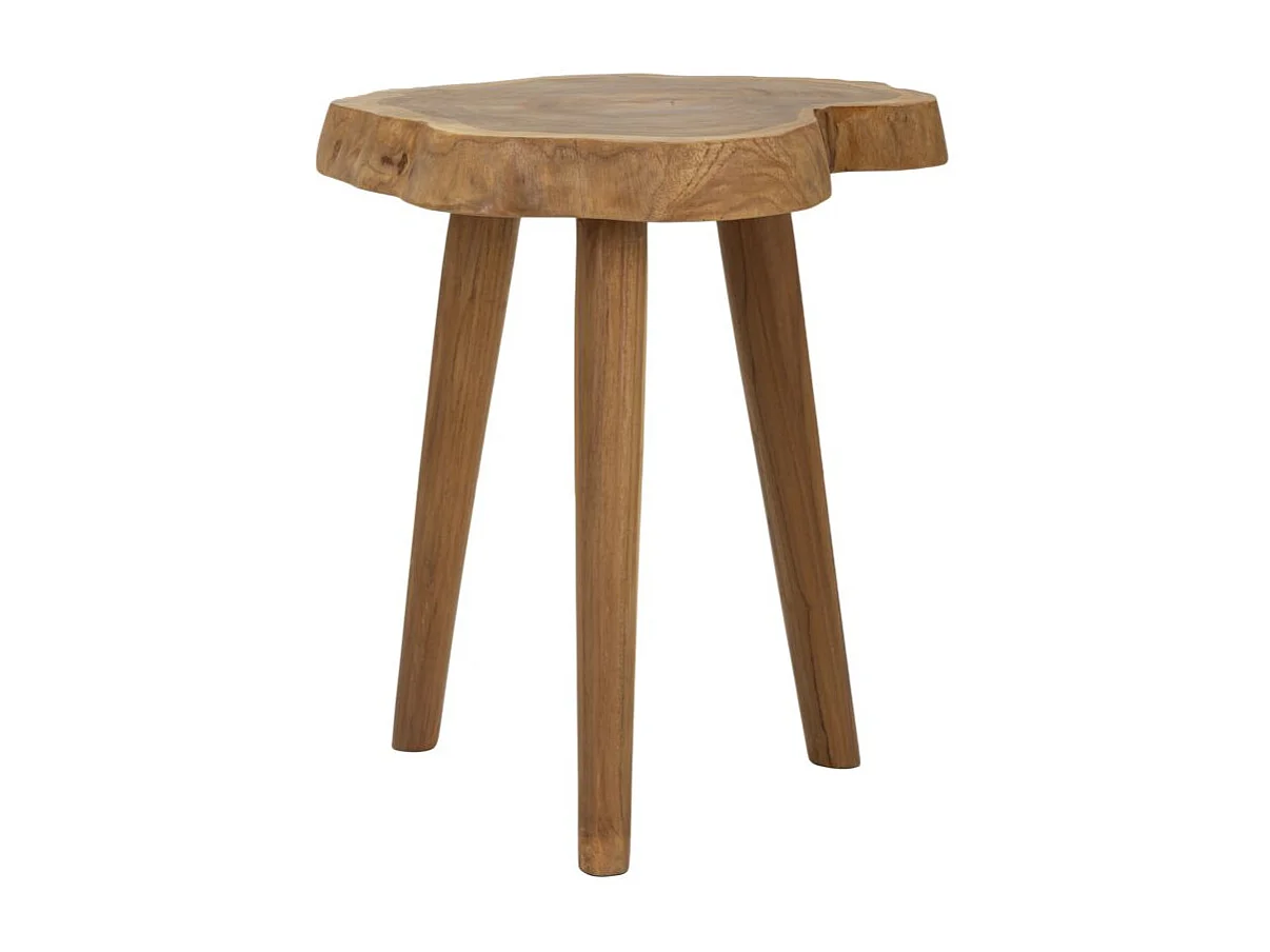 Tabouret en Bois "Budut" 45cm Naturel
