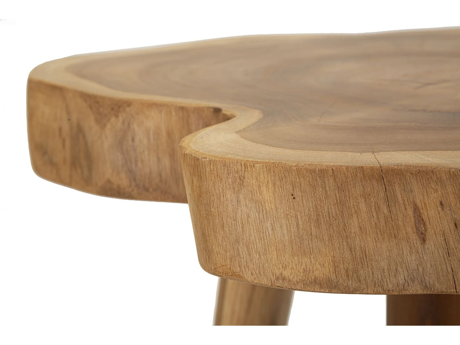 Tabouret en Bois "Budut" 45cm Naturel