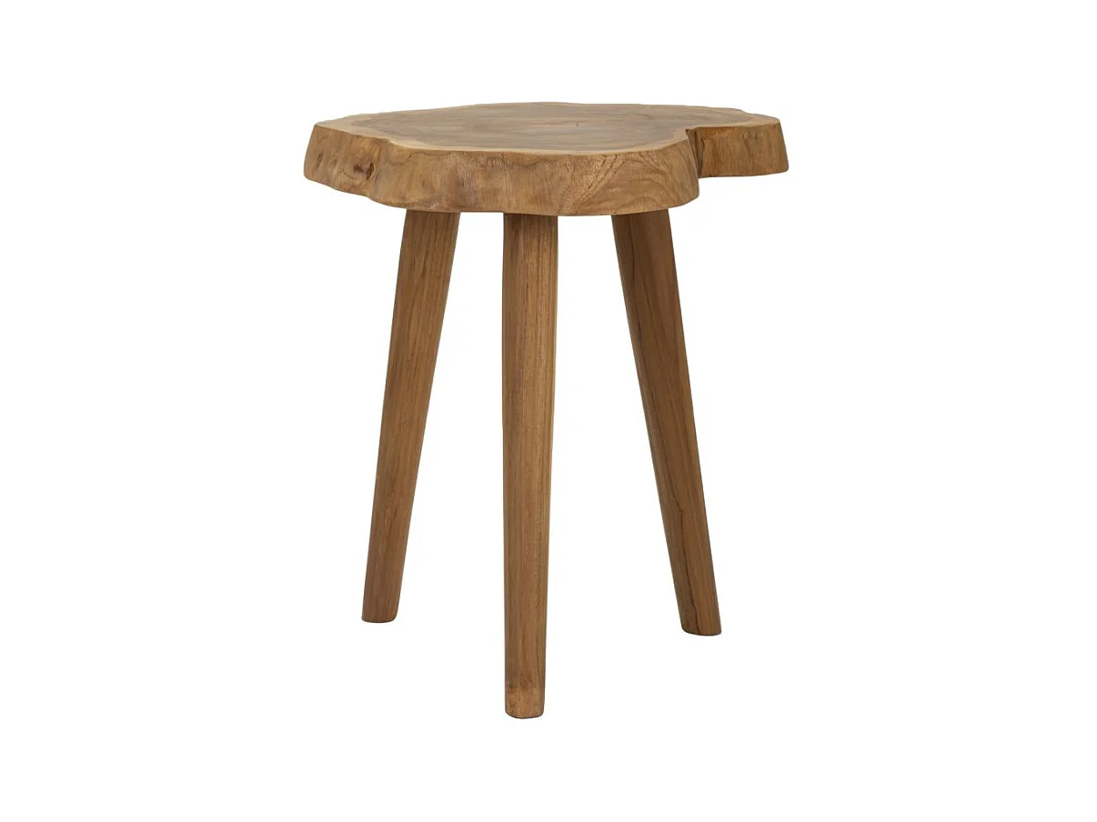 Sgabello in legno riciclato cm Ø 38x45.
