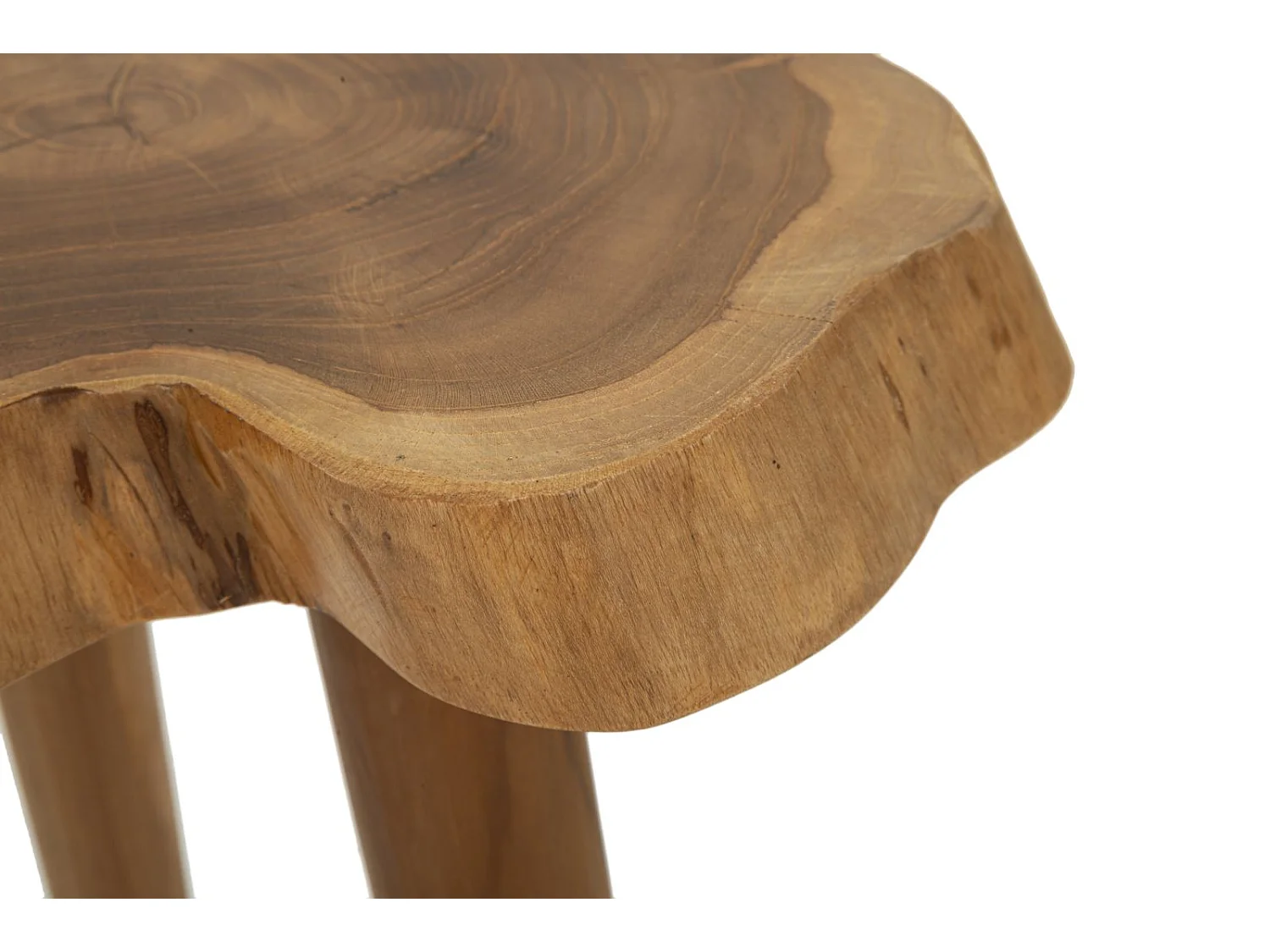 Tabouret en Bois "Budut" 45cm Naturel