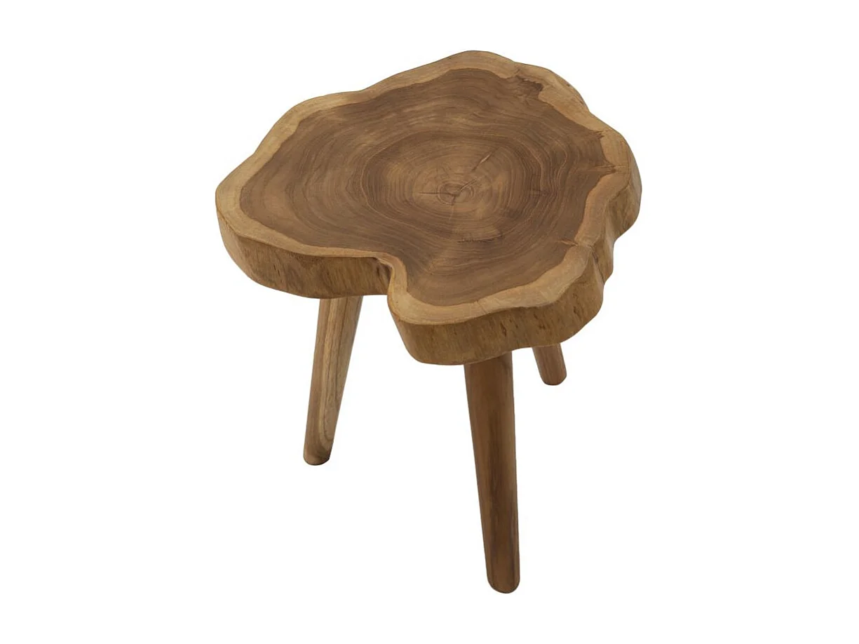 Tabouret en Bois "Budut" 45cm Naturel