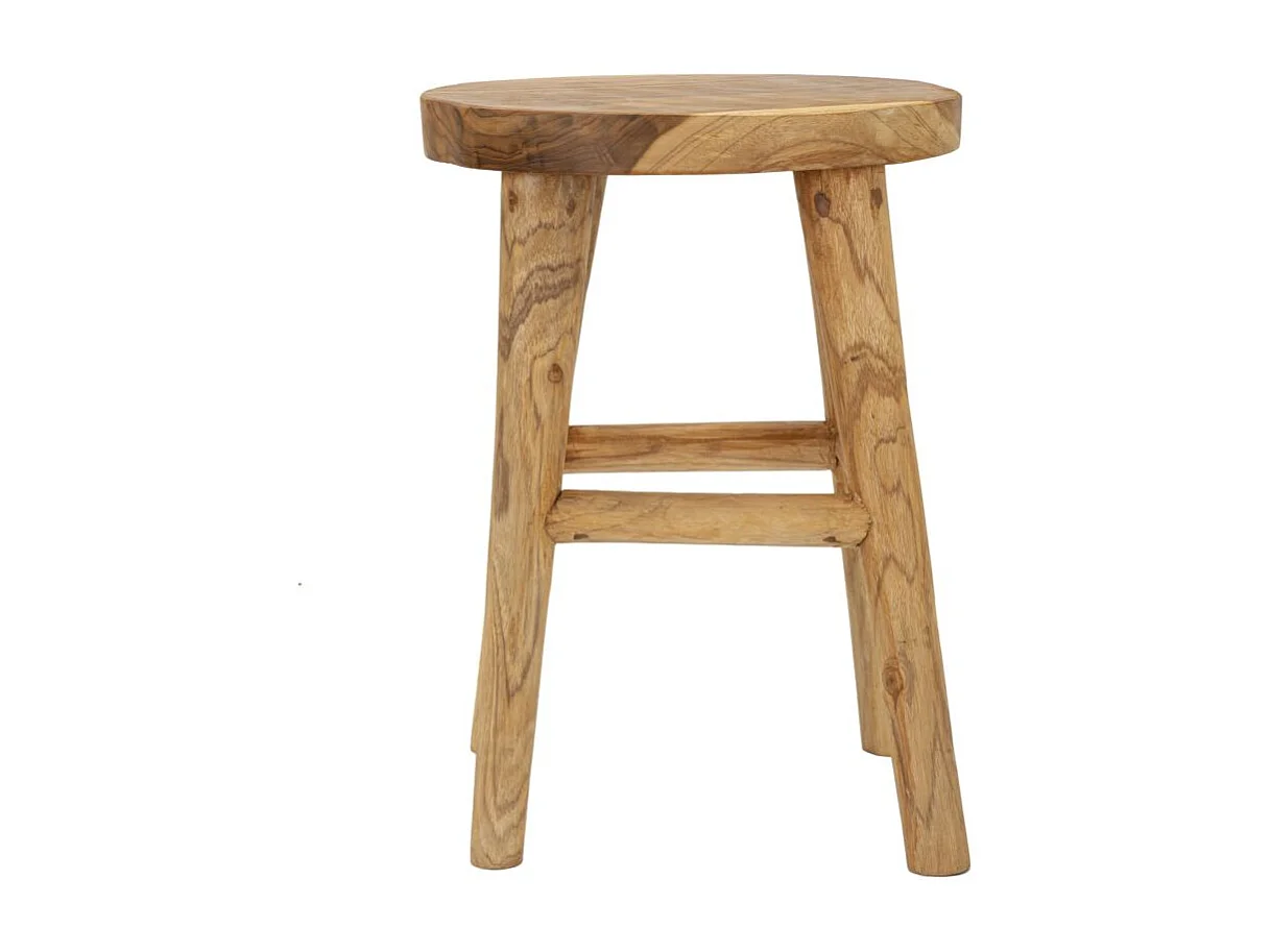 Sgabello in legno riciclato cm Ø 40x55.