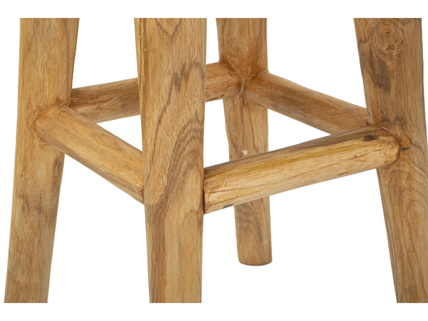 Sgabello in legno riciclato cm Ø 40x55.