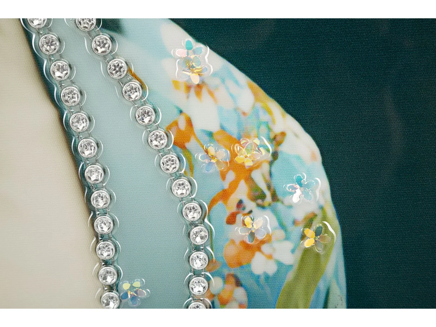 Peinture sur toile laquée avec cadre 62x4x92 cm