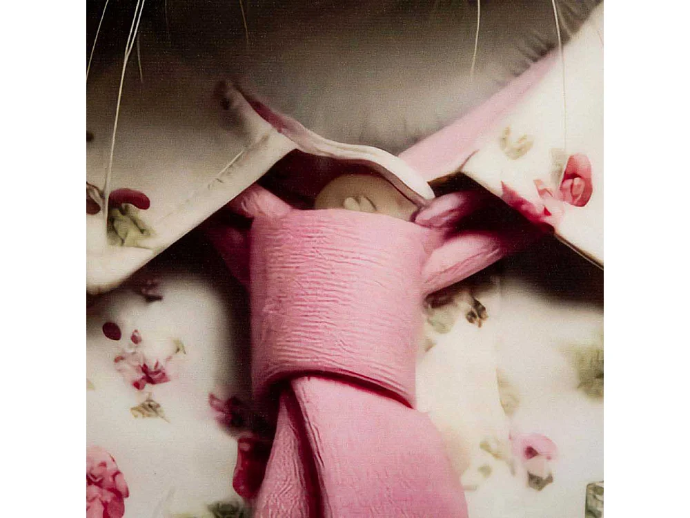 Tableau Imprimé Déco "Bunny" 62x62cm Rose