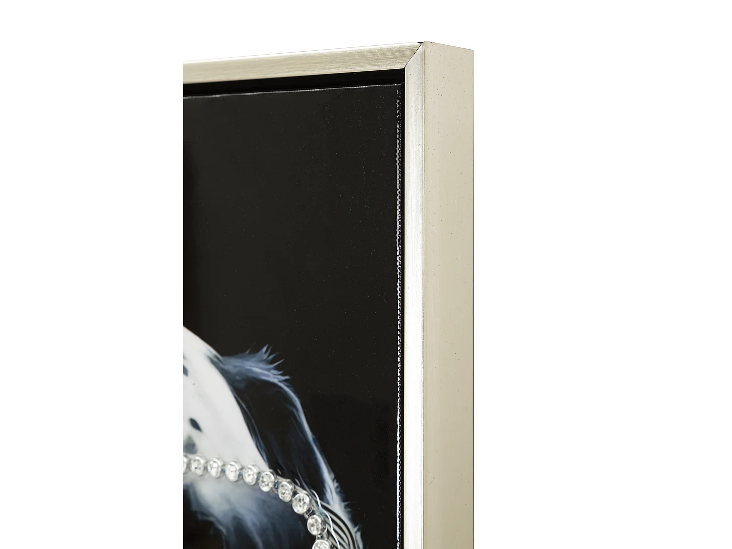 Dipinto su tela laccato  con cornice cm 53x3x73