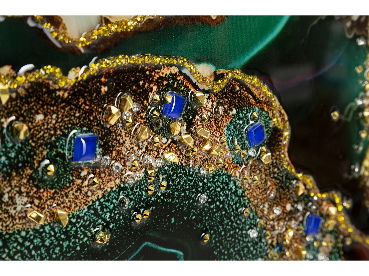 Dipinto su tela laccato con cornice cm 82x4x62