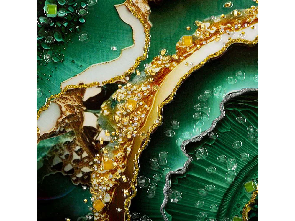 Tableau Imprimé Déco "Smeraldy" 62x82cm Vert