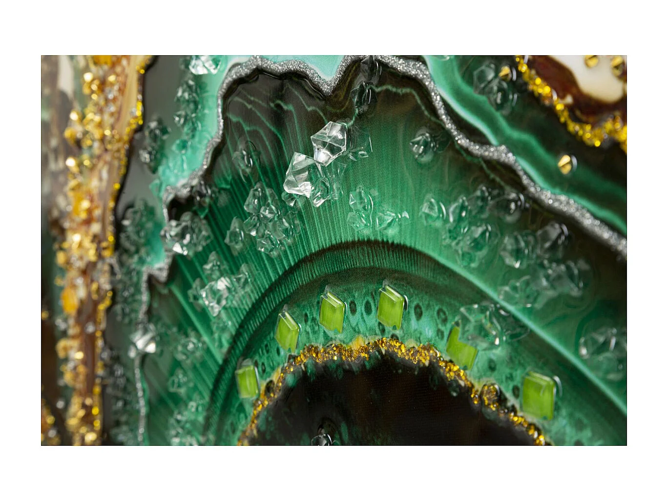 Tableau Imprimé Déco "Smeraldy" 62x82cm Vert