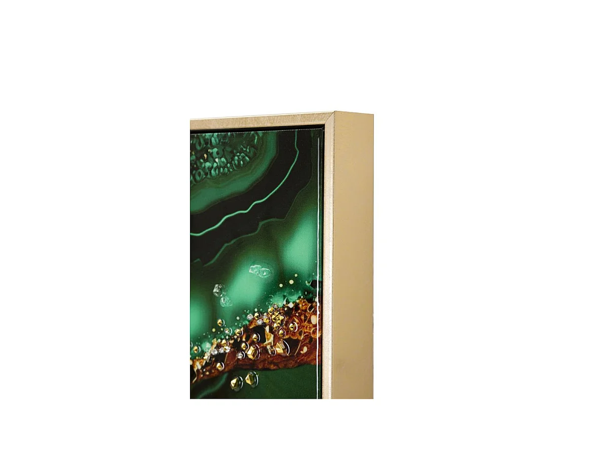 Tableau Imprimé Déco "Smeraldy" 62x82cm Vert