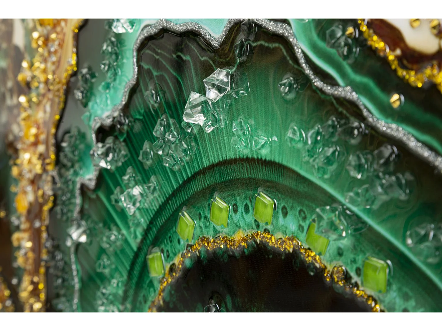 Tableau Imprimé Déco "Smeraldy" 62x82cm Vert
