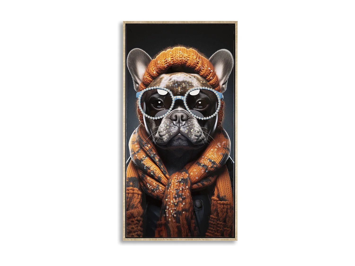 Tableau Imprimé Déco "Bad Bully" 42x82cm Multicolore