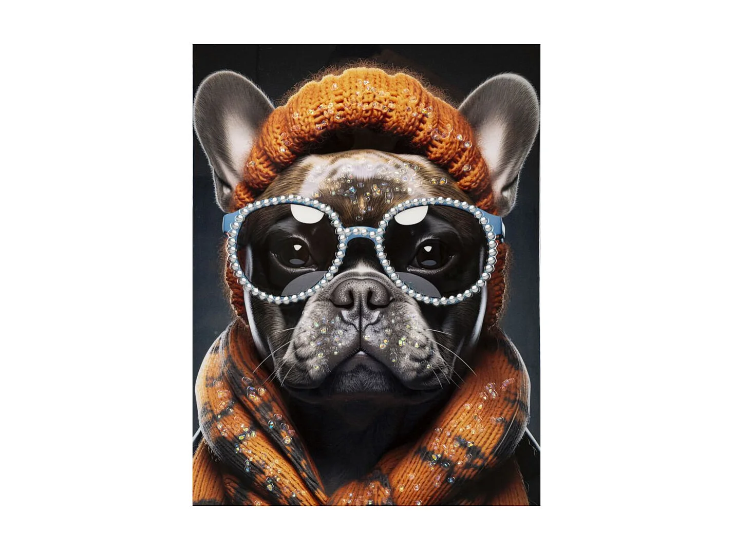 Tableau Imprimé Déco "Bad Bully" 42x82cm Multicolore