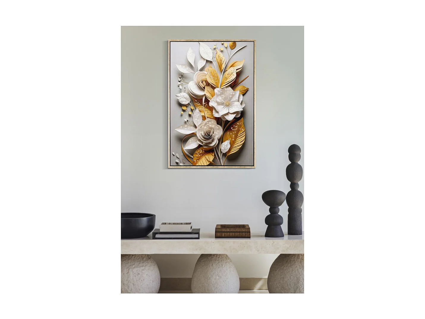 Tableau Imprimé Déco "Flora" 42x62cm Multicolore