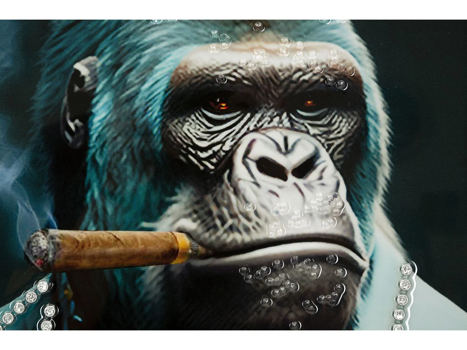 Tableau Imprimé Déco "Kongy" 62x92cm Multicolore