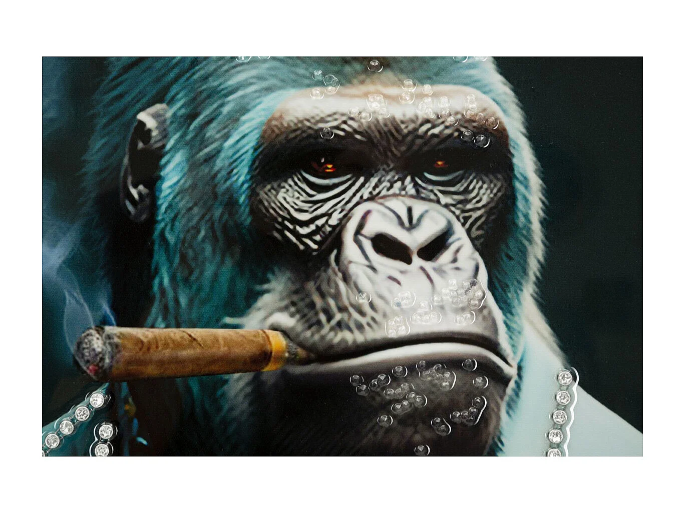 Tableau Imprimé Déco "Kongy" 62x92cm Multicolore