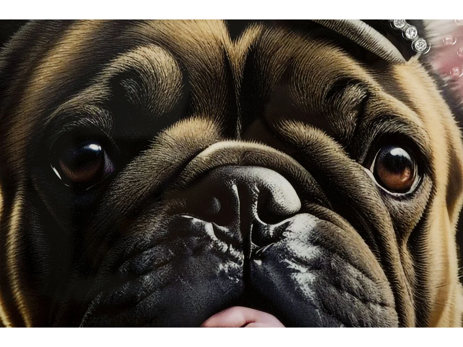 Dipinto su tela laccato con cornice cm 62x4x82