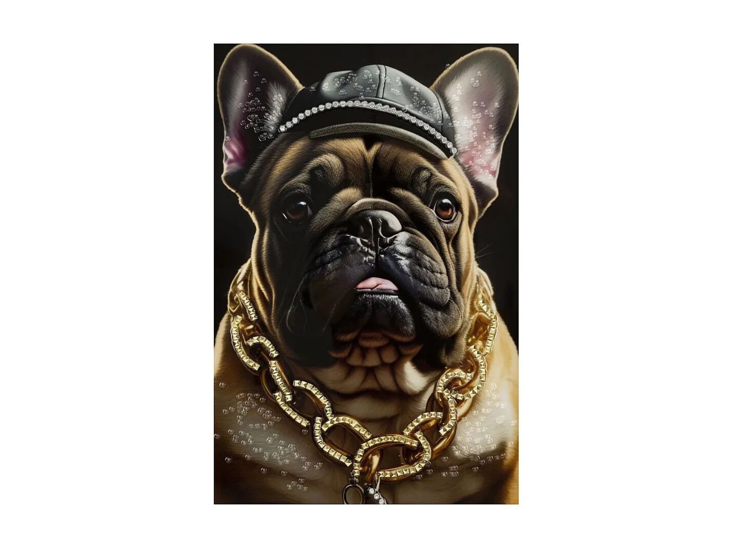 Tableau Imprimé Déco "Bully" 62x82cm Multicolore